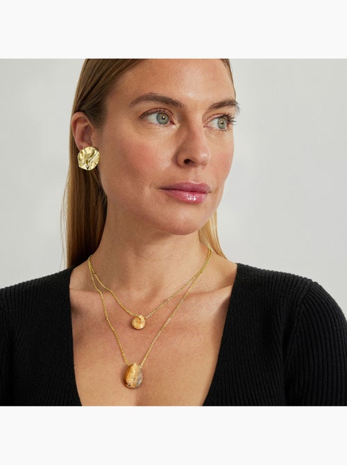 Collier Luxenter Abelia et plaqué or 18k - Kiabi Collier Luxenter Abelia et plaqué or 18k - Kiabi