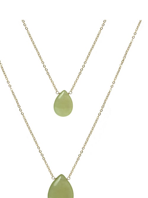 Collier Luxenter Abelia et plaqué or 18k - Kiabi Collier Luxenter Abelia et plaqué or 18k - Kiabi