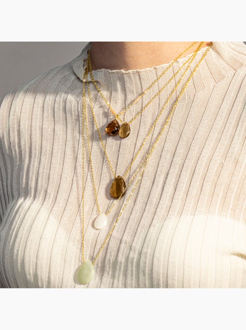 Collier Luxenter Abelia et plaqué or 18k - Kiabi Collier Luxenter Abelia et plaqué or 18k - Kiabi