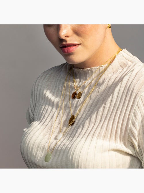 Collier Luxenter Abelia et plaqué or 18k - Kiabi Collier Luxenter Abelia et plaqué or 18k - Kiabi