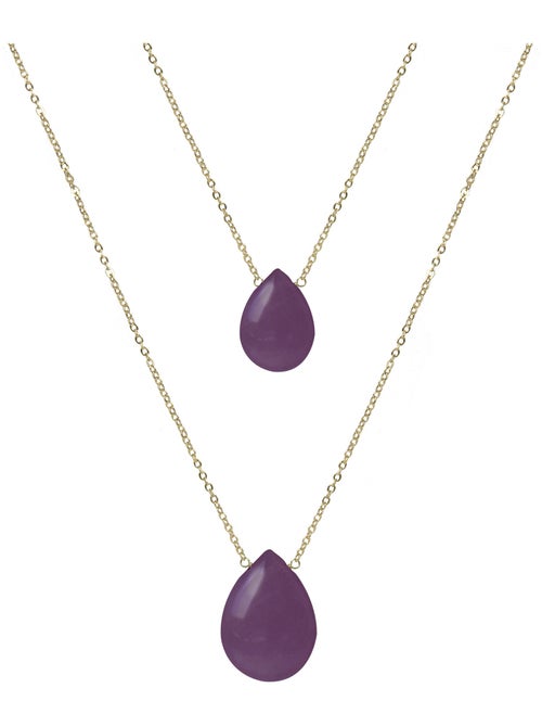 Collier Luxenter Abelia et plaqué or 18k - Kiabi Collier Luxenter Abelia et plaqué or 18k - Kiabi