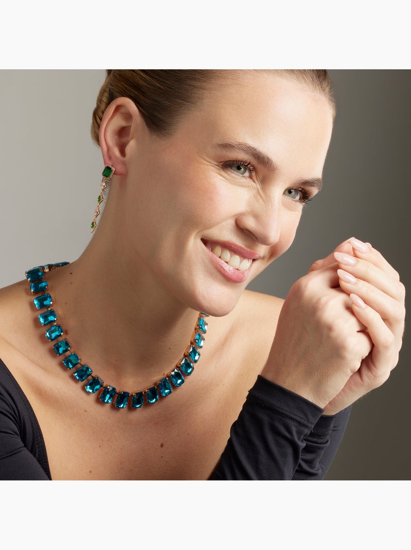 Collier Luxenter Ankek et plaqué or 18k Bleu - Kiabi