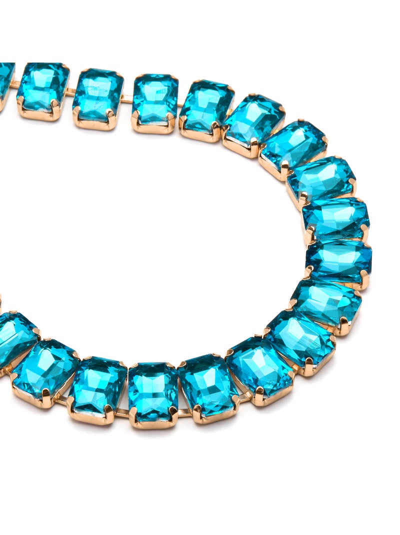 Collier Luxenter Ankek et plaqué or 18k Bleu - Kiabi