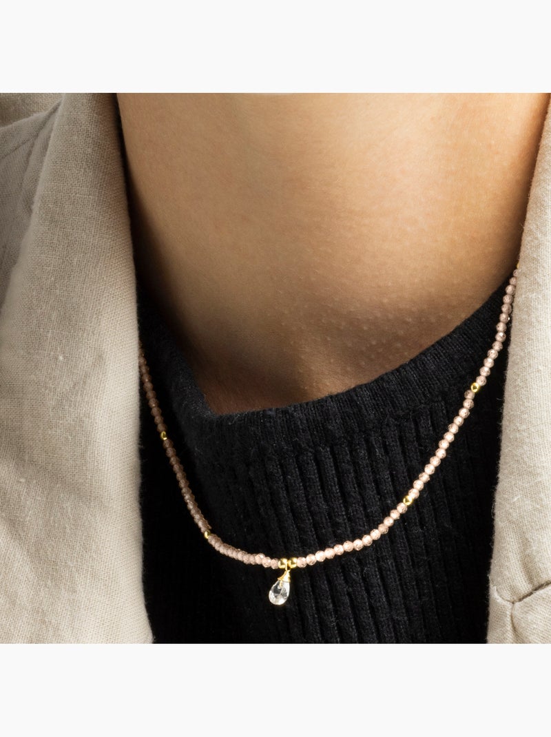 Collier Luxenter Athat et plaqué or 18k Orange - Kiabi