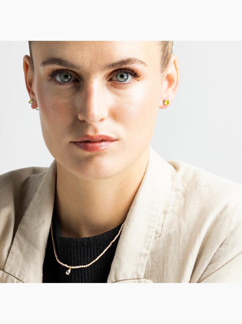 Collier Luxenter Athat et plaqué or 18k Orange - Kiabi