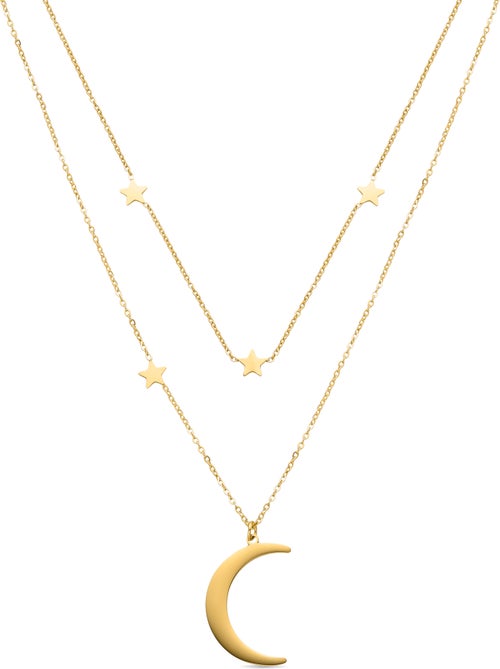 Collier Luxenter avec finition en or jaune 18 carats - Monil - Kiabi