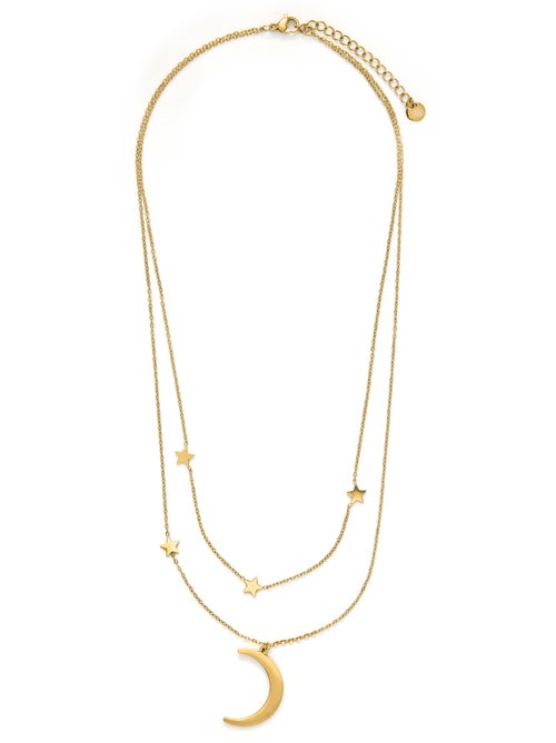 Collier Luxenter avec finition en or jaune 18 carats - Monil - Kiabi