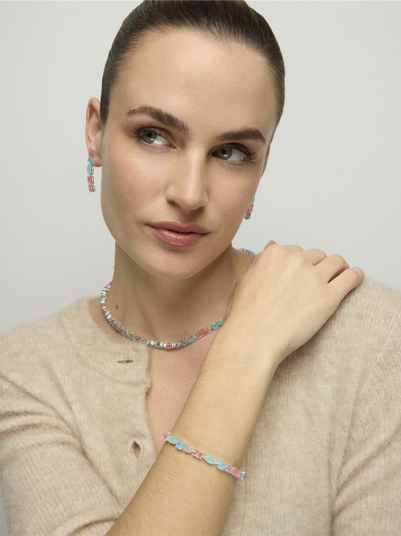 Collier Luxenter avec finition Quartz Hydrothermal Multicolore - Larec Multicolore - Kiabi