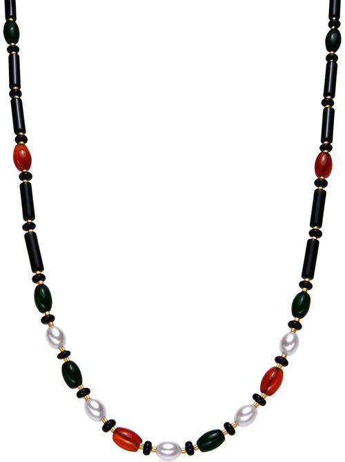 Collier Luxenter avec Onyx finition or 18k - Coepil - Kiabi Collier Luxenter avec Onyx finition or 18k - Coepil - Kiabi