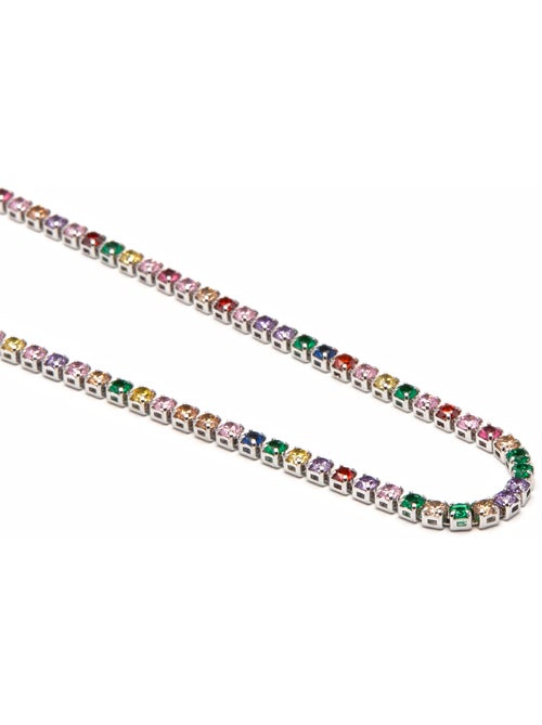 Collier Luxenter avec zircon multicolore finition argentée - Serly - Kiabi