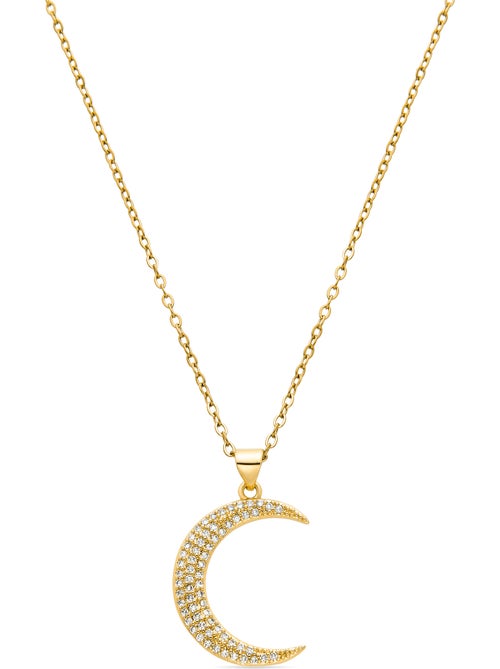 Collier Luxenter avec zircone brillante, finition or 18 carats - Deoko - Kiabi Collier Luxenter avec zircone brillante, finition or 18 carats - Deoko - Kiabi