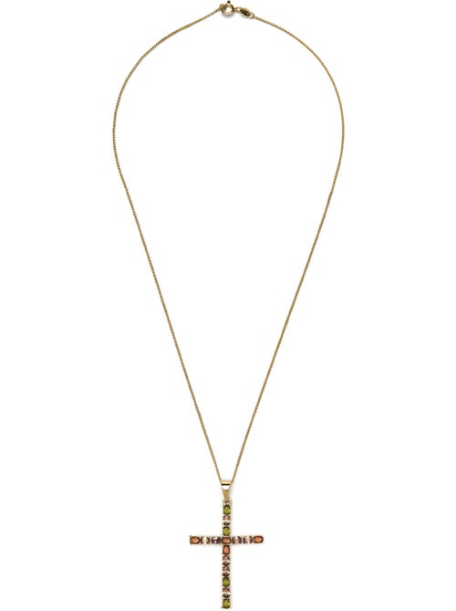 Collier Luxenter avec zircone multicolore, finition or 18 carats - Serox - Kiabi