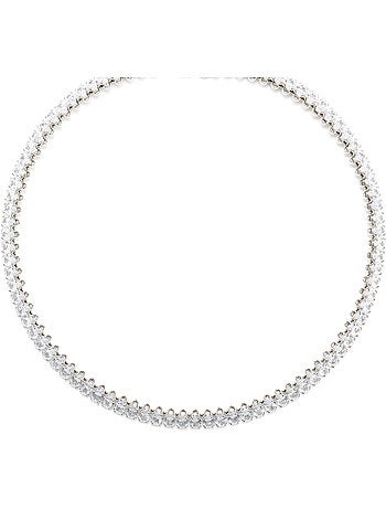 Collier Luxenter avec Zirconia brillant finition argentée - Comega