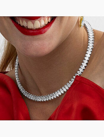 Collier Luxenter avec Zirconia brillant finition argentée - Comega