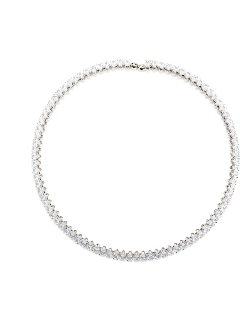 Collier Luxenter avec Zirconia brillant finition argentée - Comega Blanc - Kiabi