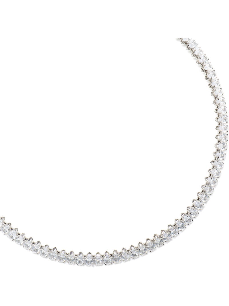Collier Luxenter avec Zirconia brillant finition argentée - Comega Blanc - Kiabi
