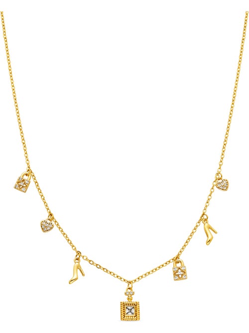 Collier Luxenter avec Zirconia brillant finition or 18k - Hifast - Kiabi Collier Luxenter avec Zirconia brillant finition or 18k - Hifast - Kiabi