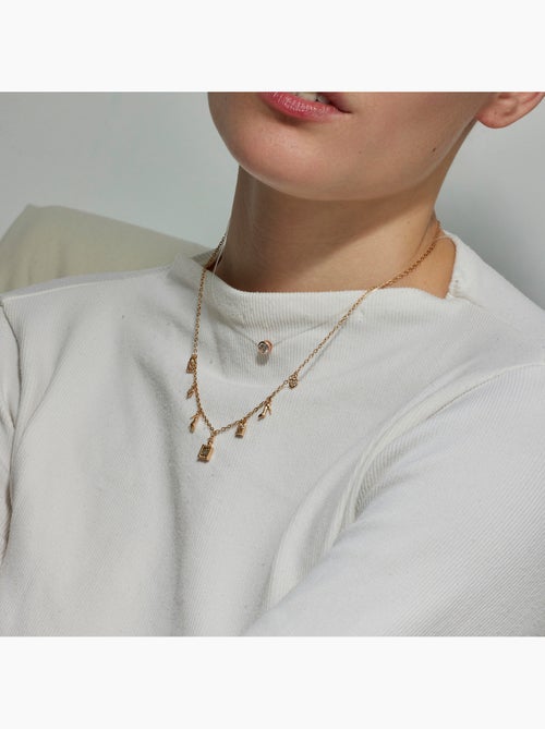Collier Luxenter avec Zirconia brillant finition or 18k - Hifast - Kiabi Collier Luxenter avec Zirconia brillant finition or 18k - Hifast - Kiabi
