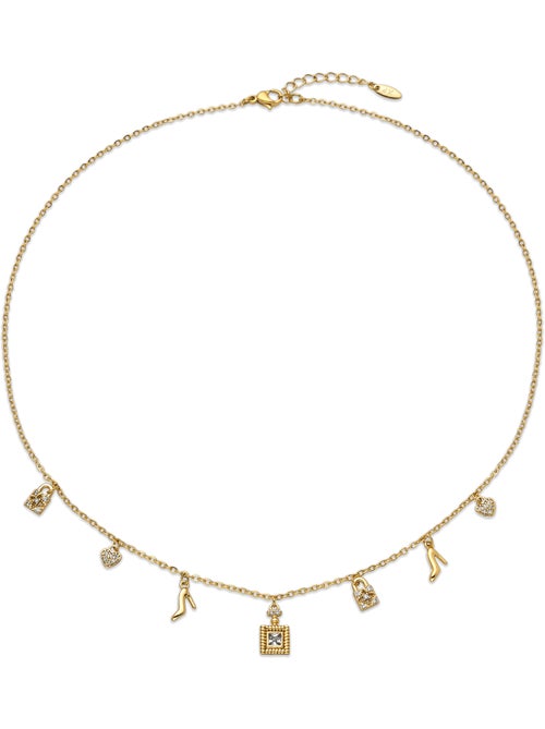 Collier Luxenter avec Zirconia brillant finition or 18k - Hifast - Kiabi Collier Luxenter avec Zirconia brillant finition or 18k - Hifast - Kiabi