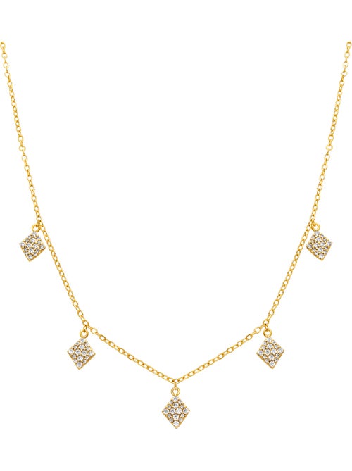 Collier Luxenter avec zirconia brillant finition or 18k - Tingi - Kiabi