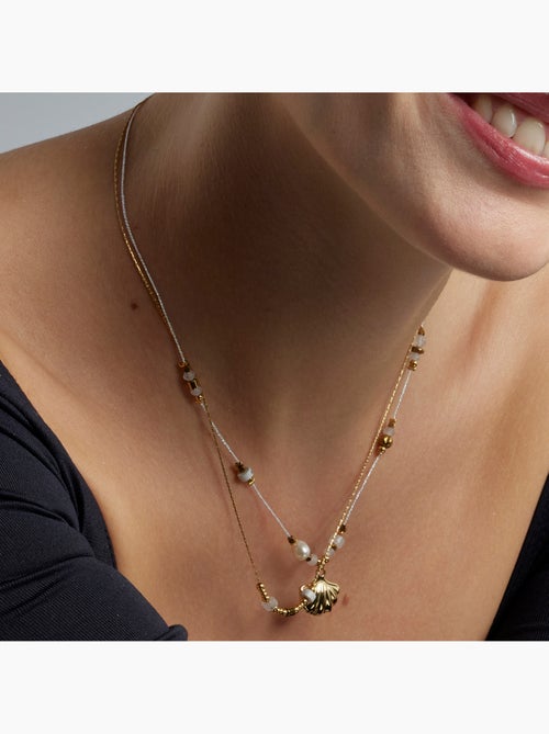 Collier Luxenter avec zirconium brillant et plaqué or 18k - Virat - Kiabi Collier Luxenter avec zirconium brillant et plaqué or 18k - Virat - Kiabi