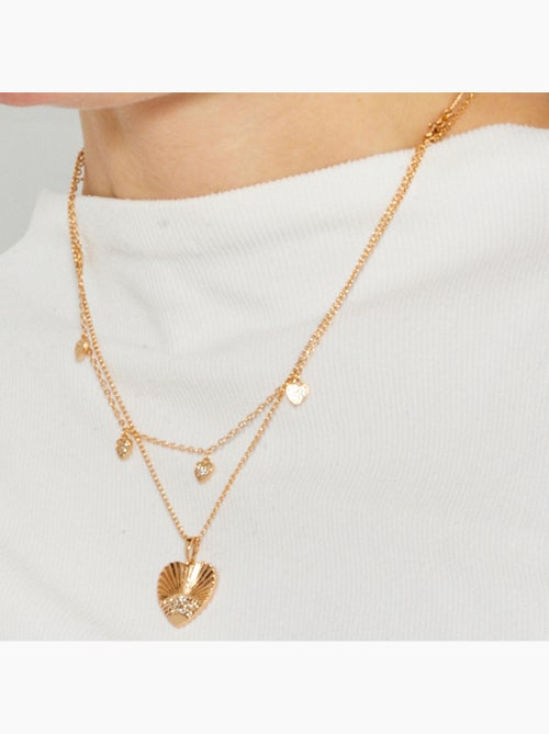 Collier Luxenter avec zircons brillants or 18k - Emmu - Kiabi Collier Luxenter avec zircons brillants or 18k - Emmu - Kiabi