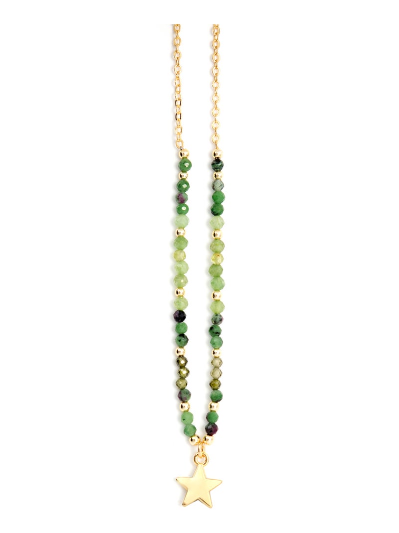 Collier Luxenter Awulf en or jaune 18 carats Multicolore - Kiabi
