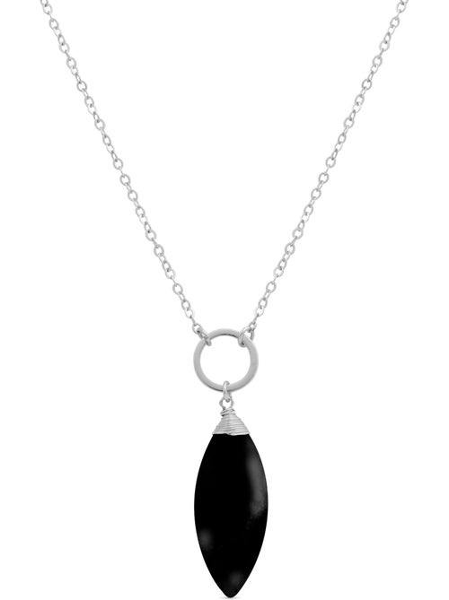 Collier Luxenter Ayom finition rhodium - Kiabi