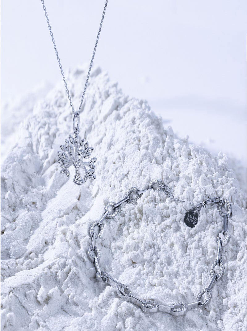 Collier Luxenter berto en argent sterling Argent - Kiabi