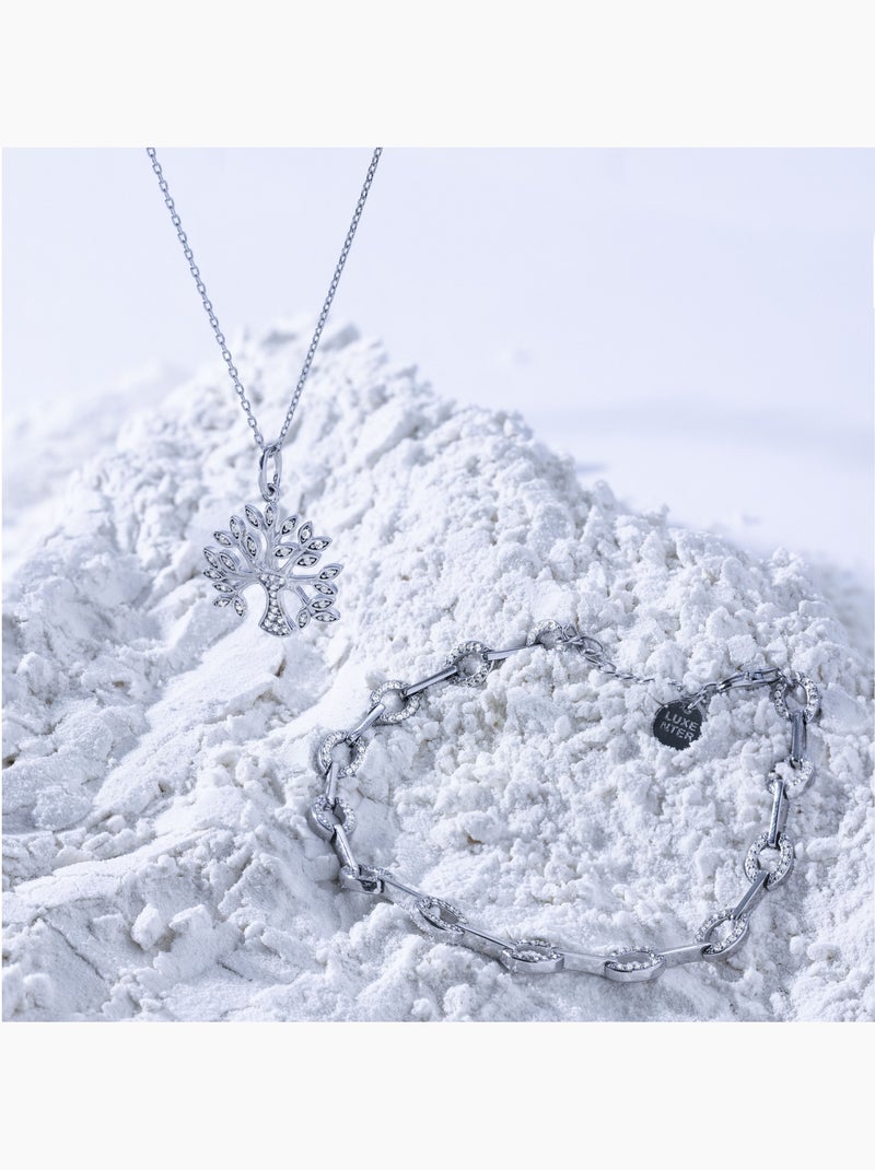 Collier Luxenter berto en argent sterling Argenté - Kiabi