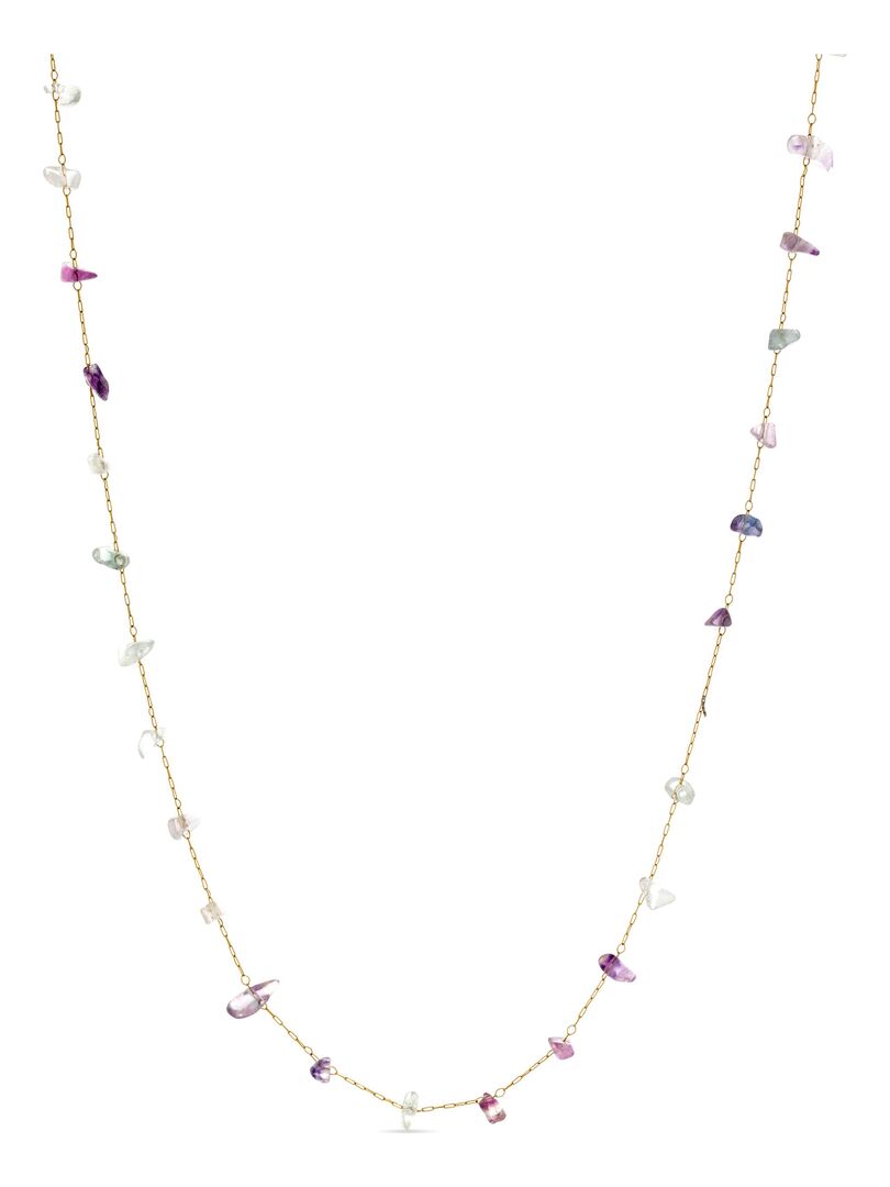 Collier Luxenter Bidain en or jaune 18 carats Multicolore - Kiabi