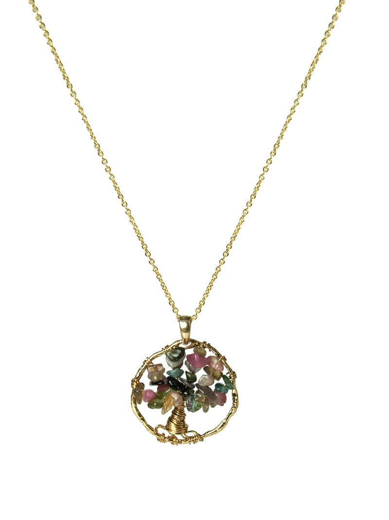 Collier Luxenter Budleia en or jaune 18 carats Multicolore - Kiabi