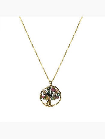 Collier Luxenter Budleia et plaqué or 18k