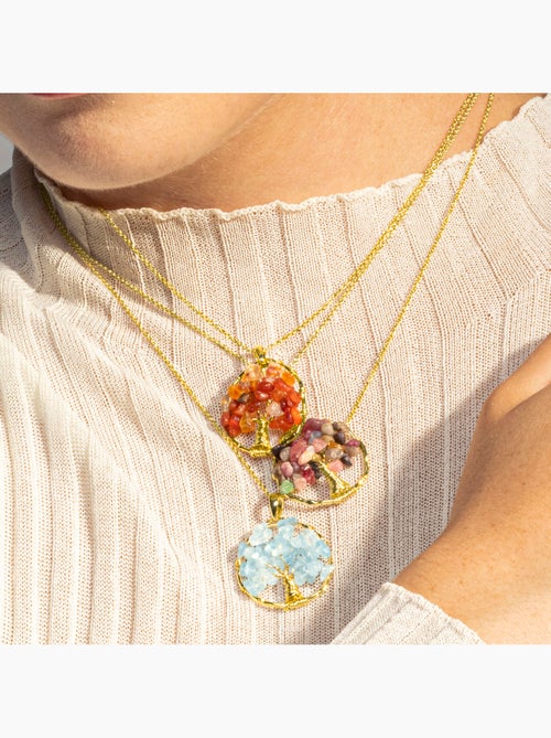 Collier Luxenter Budleia et plaqué or 18k - Kiabi