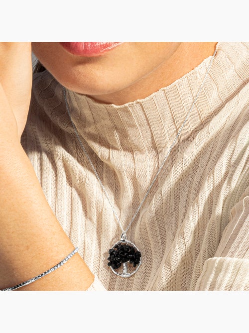 Collier Luxenter Budleia finition rhodiée - Kiabi
