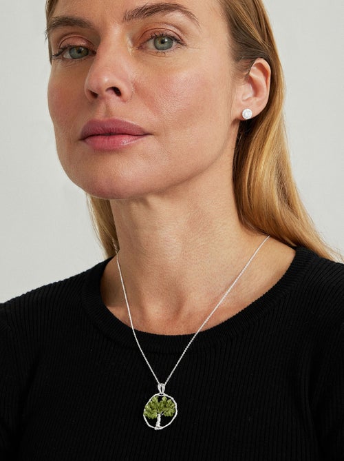 Collier Luxenter Budleia finition rhodiée - Kiabi