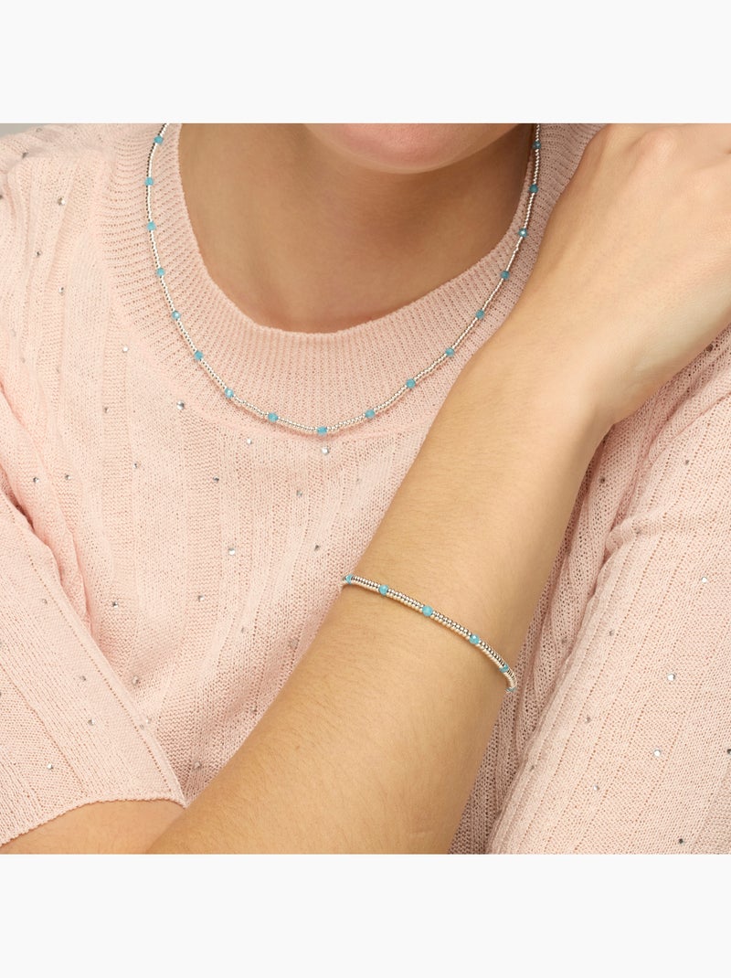 Collier Luxenter deli Argent 925 Bleu - Kiabi