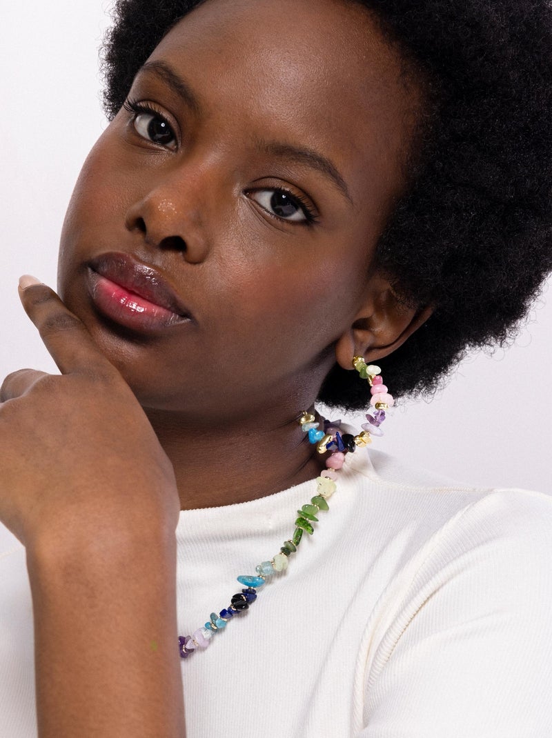 Collier Luxenter Diri en or jaune 18 carats Vert - Kiabi