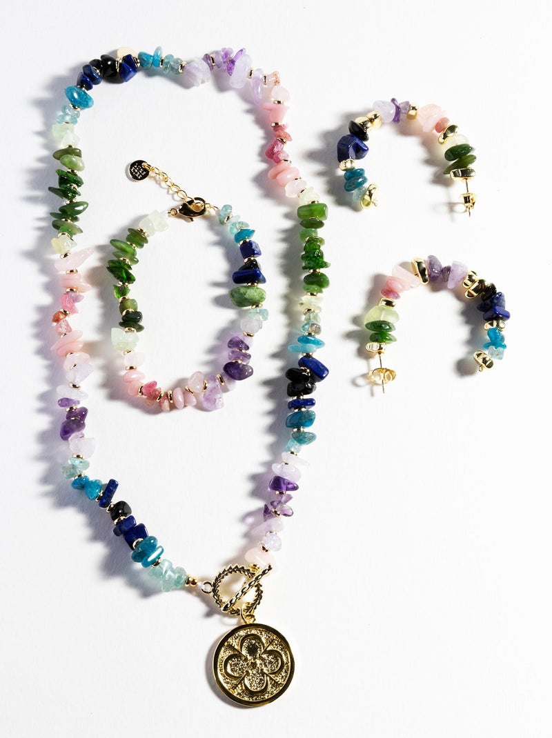 Collier Luxenter Diri en or jaune 18 carats Vert - Kiabi