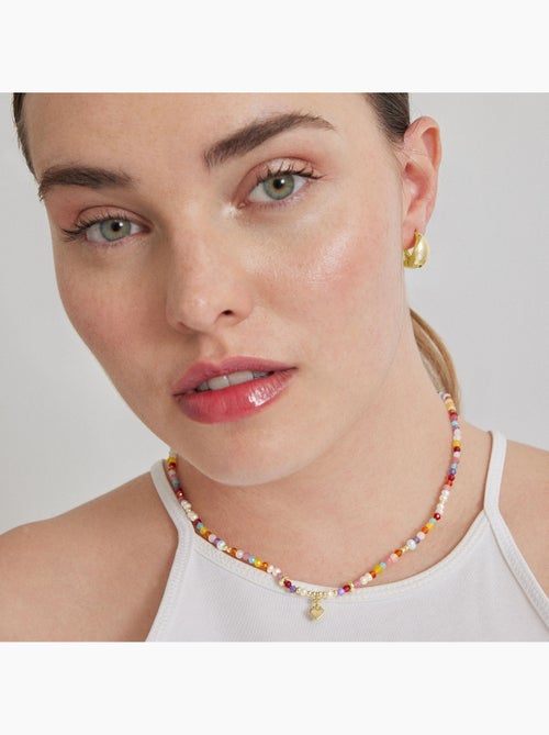 Collier Luxenter en argent 925 avec cristal multicolore et finition et plaqué or 18k - Nymox - Kiabi Collier Luxenter en argent 925 avec cristal multicolore et finition et plaqué or 18k - Nymox - Kiabi