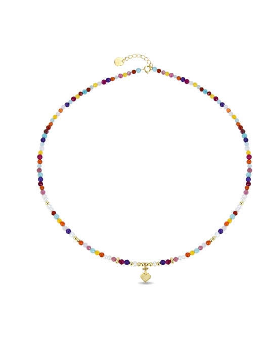 Collier Luxenter en argent 925 avec cristal multicolore et finition et plaqué or 18k - Nymox - Kiabi Collier Luxenter en argent 925 avec cristal multicolore et finition et plaqué or 18k - Nymox - Kiabi