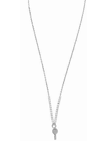 Collier Luxenter en argent 925 avec des zircons rhodiés - Talya