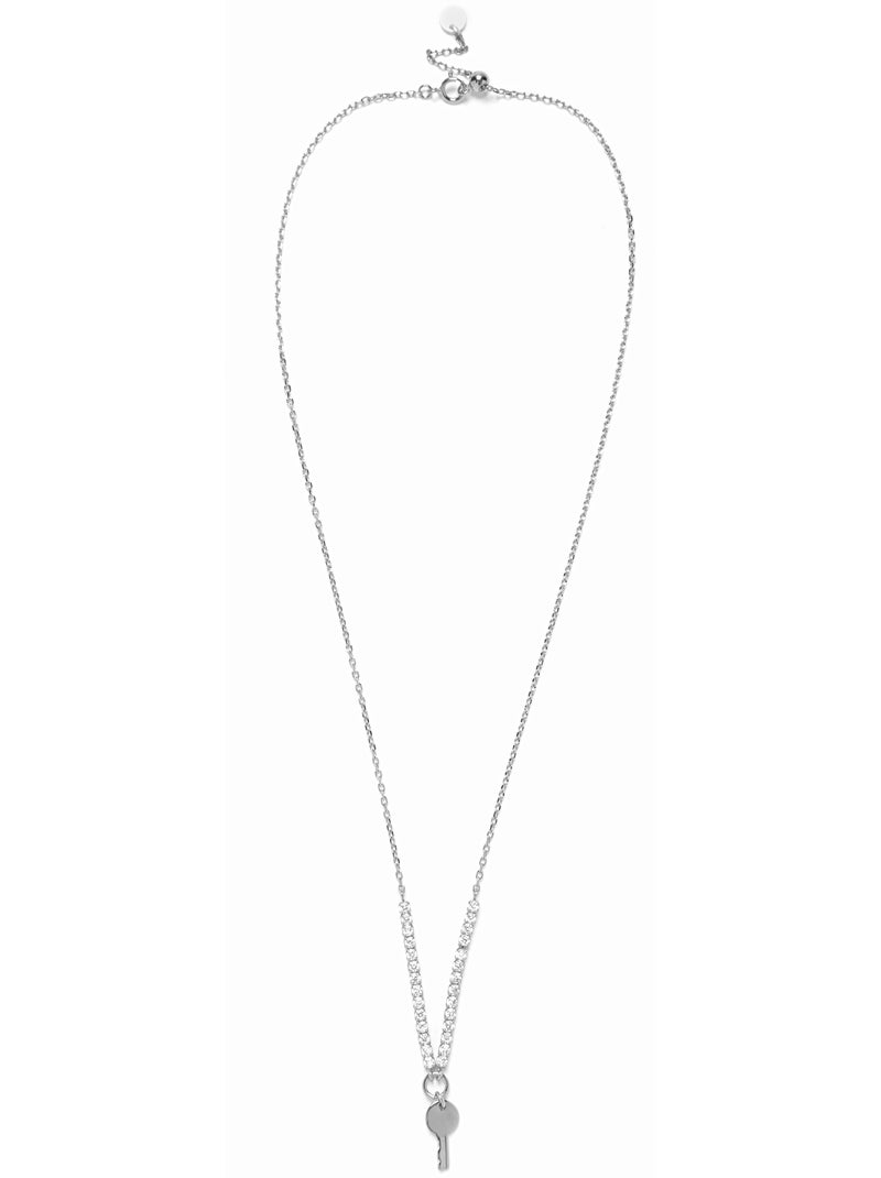 Collier Luxenter en argent 925 avec des zircons rhodiés - Talya Argent - Kiabi