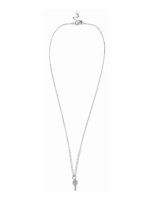 Collier Luxenter en argent 925 avec des zircons rhodiés - Talya - Kiabi