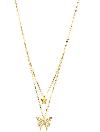 Collier Luxenter en argent 925 avec finition et plaqué or 18k - Ymi