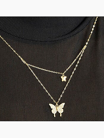 Collier Luxenter en argent 925 avec finition et plaqué or 18k - Ymi