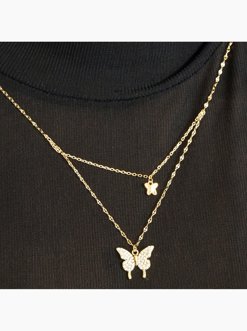 Collier Luxenter en argent 925 avec finition et plaqué or 18k - Ymi Doré/or - Kiabi