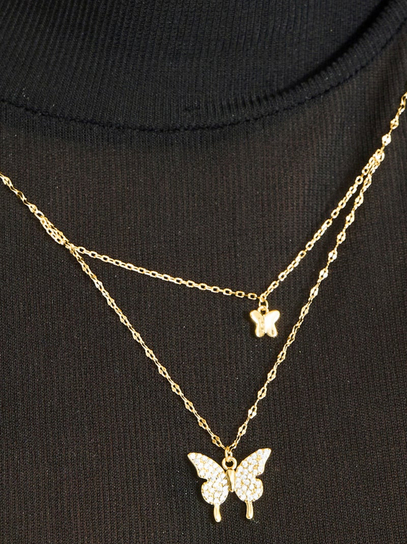 Collier Luxenter en argent 925 avec finition plaqué or jaune 18K - Ymi Doré - Kiabi