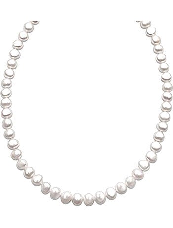Collier Luxenter en argent 925 avec perle blanche et plaqué or 18k - Kipepeo