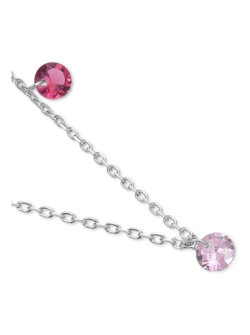 Collier Luxenter en argent 925 avec zircon multicolore plaqué rhodium - Rolcon - Kiabi